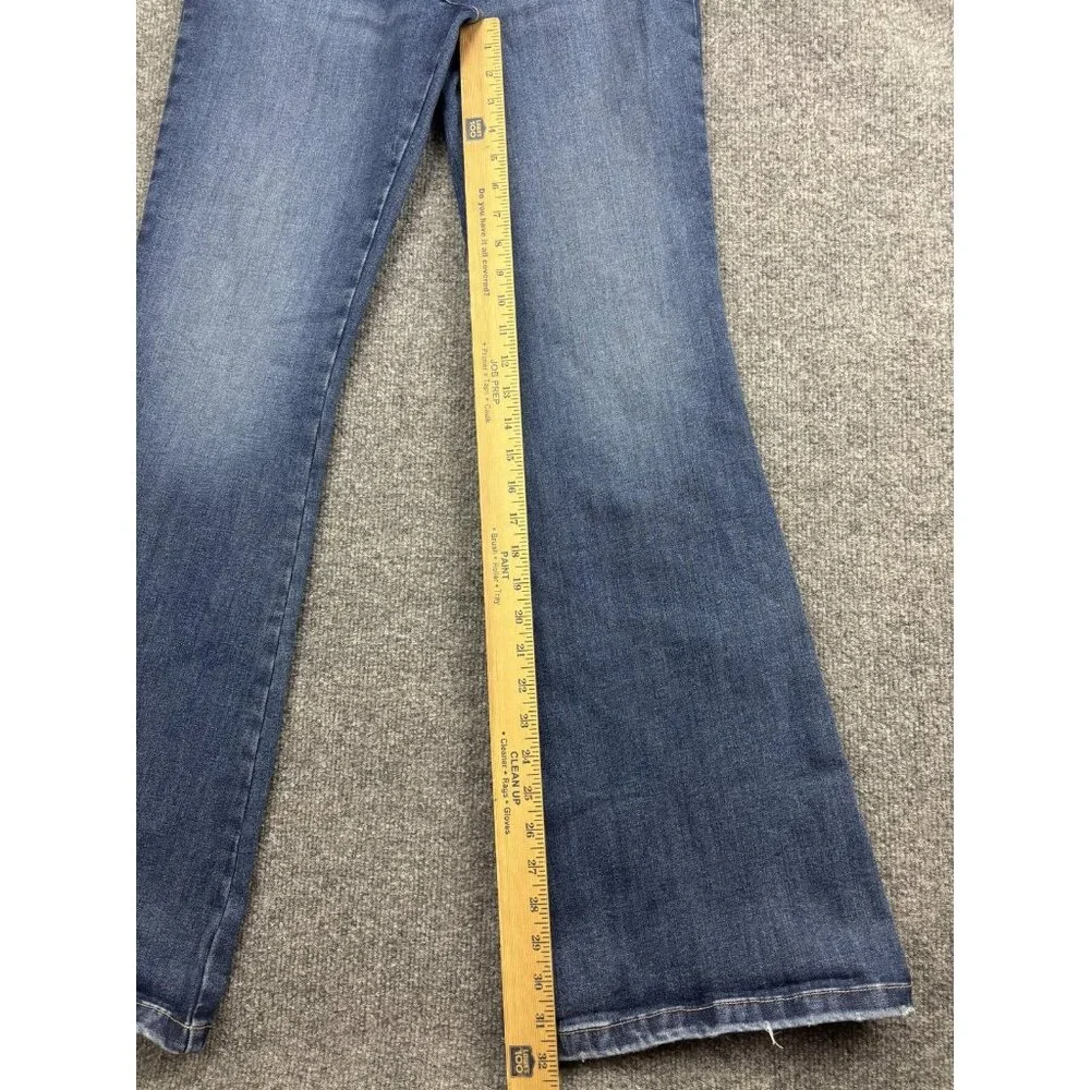 Wrangler Jeans Womens 31x34 Blue Bespoke Flare Stretch Denim Mid Rise Leg - Picture 5 of 9
